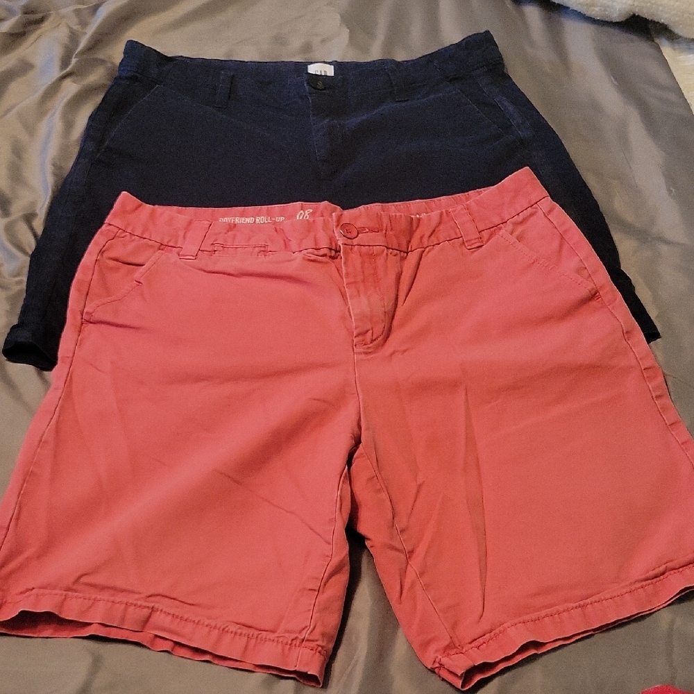 Women's Pink and Black Shorts